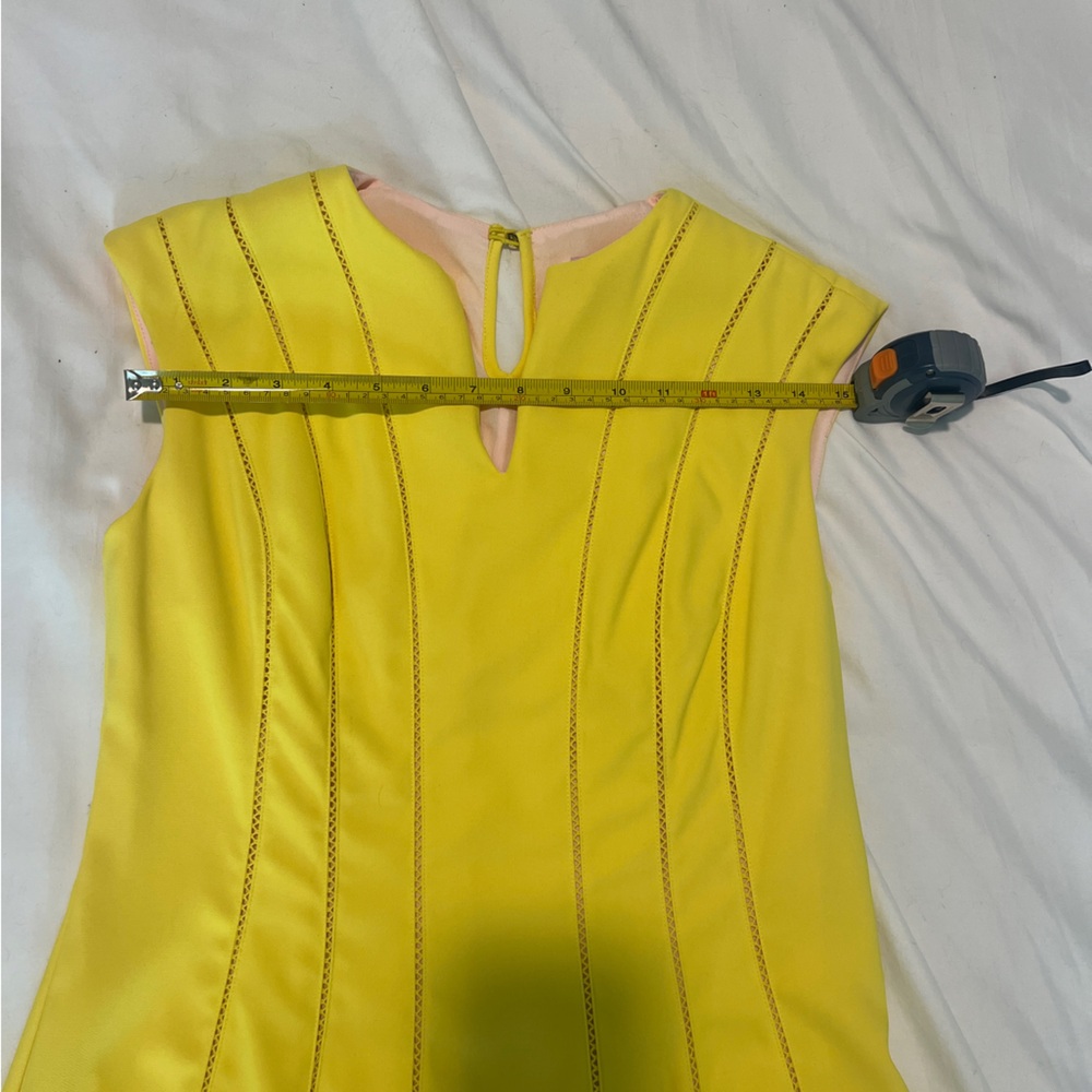 Beautiful Ted Baker Dress Vibrant Yellow Women’s UK 12 - Picture 10 of 16